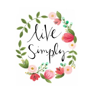 Live simply